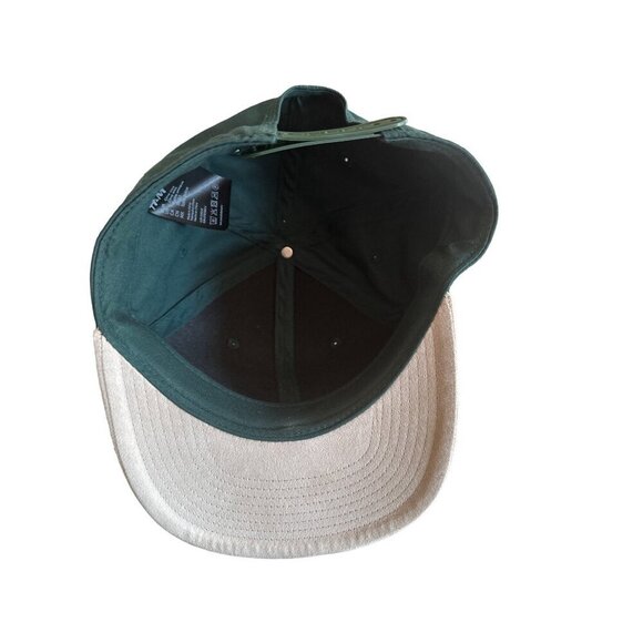 H&M La Parks Snapback Hat One Size Green & Beige Adjustable - Picture 5 of 6